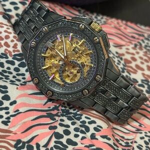 Bulova Black and Gold Men's Watch